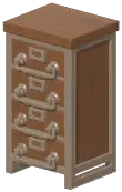 Light Brown Industrial Drawer Cabinet