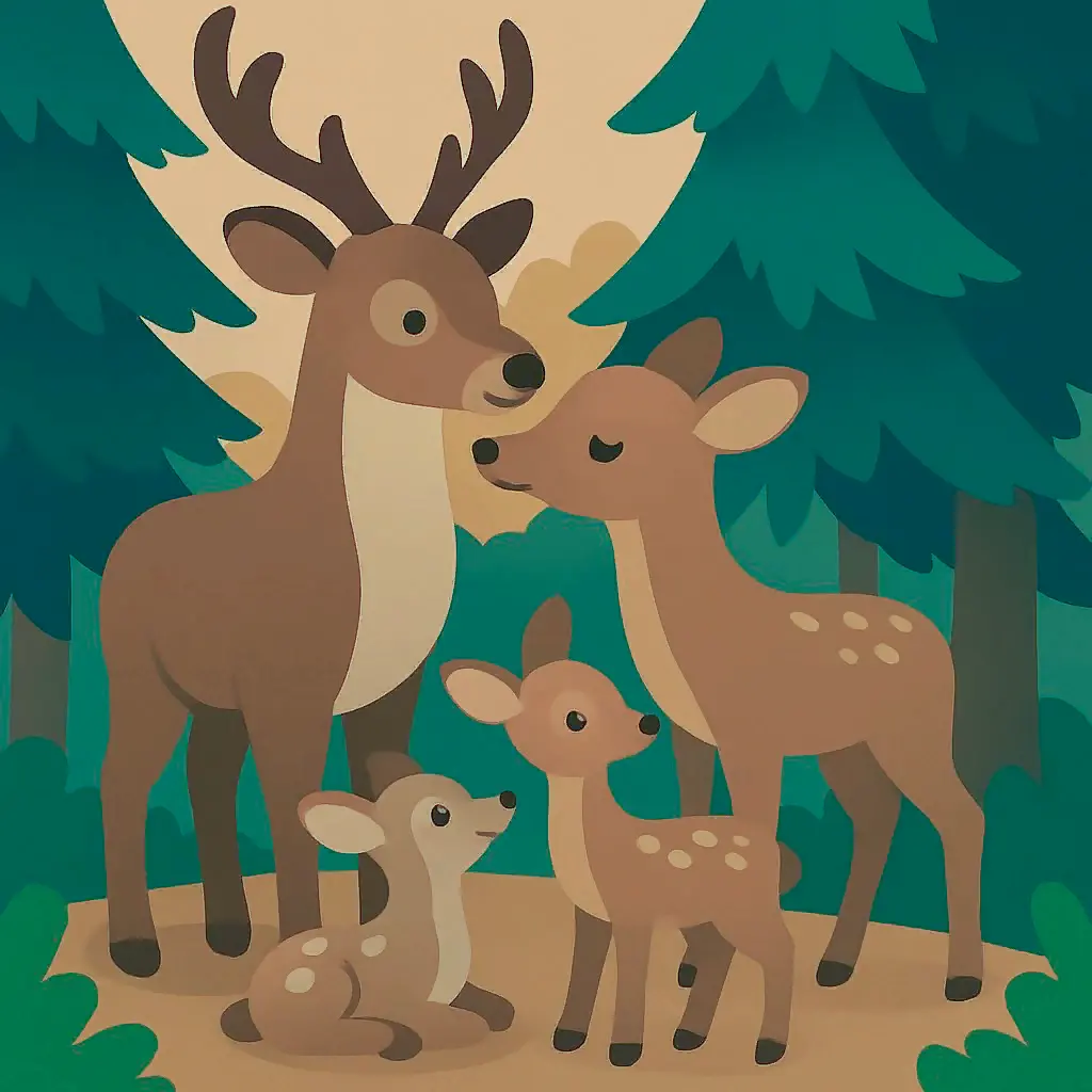 Puzzle (Happy Deer Family)