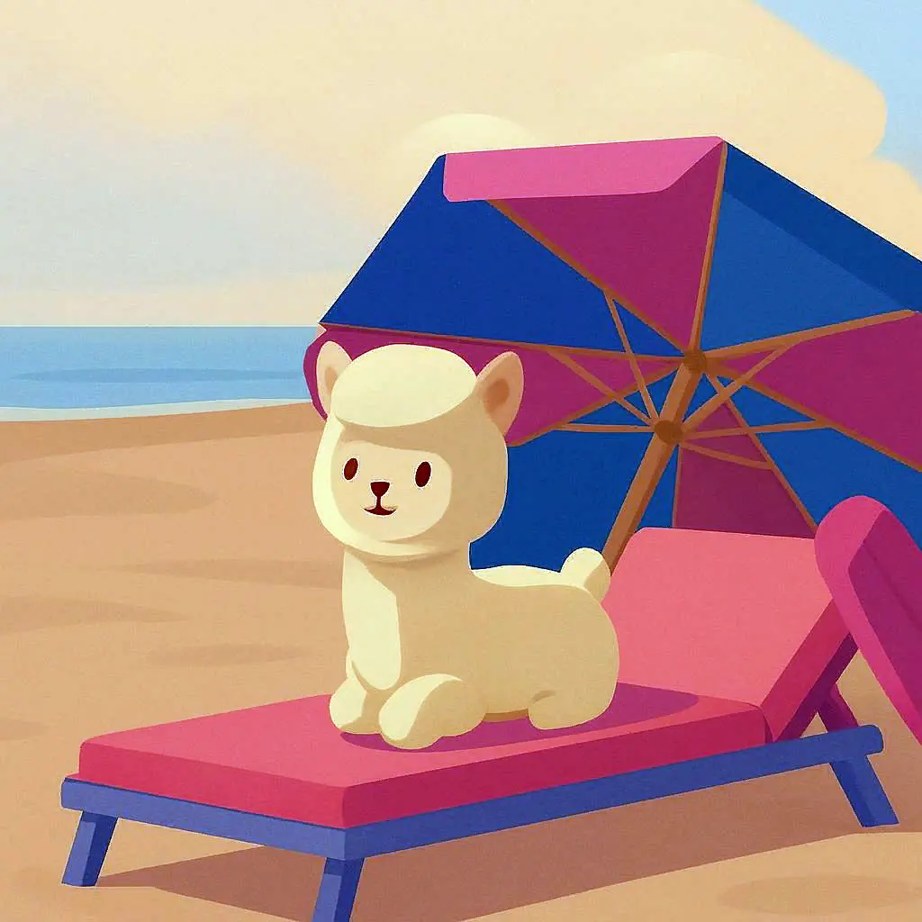 Puzzle (Alpaca Sunbathing)