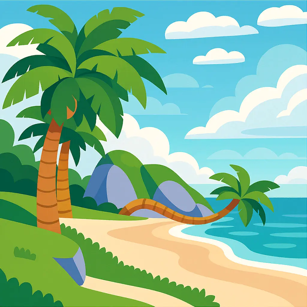 Puzzle (Coconut Trees under Sky)