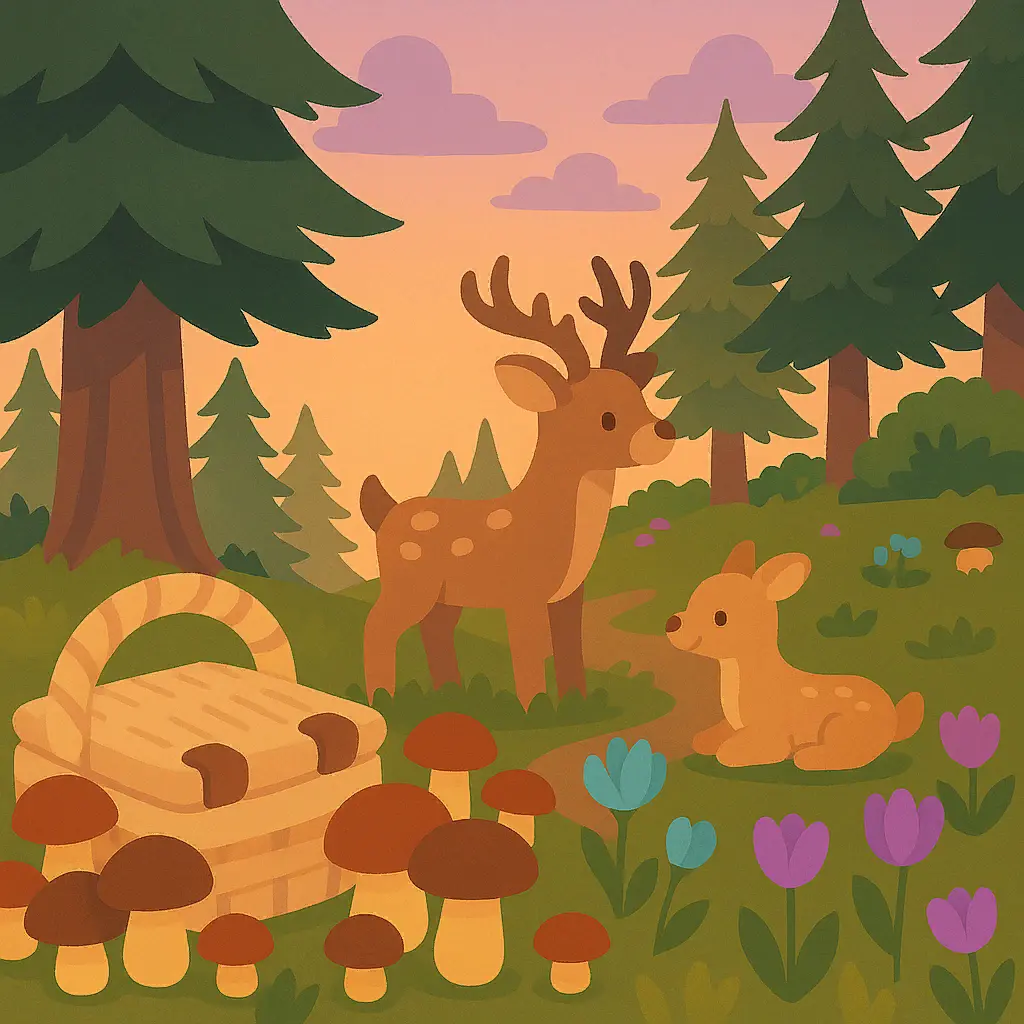 Mushroom & Deer Puzzle