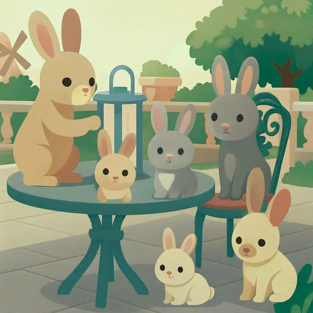 Puzzle (Bunnies in a Row)