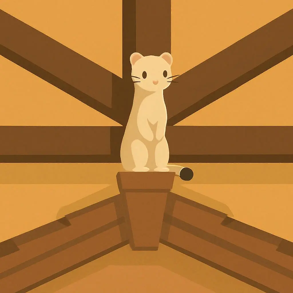 Puzzle (Ferret on the Beam)