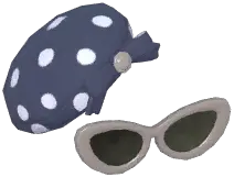 Elegant Polka Dot Beret