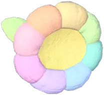 Rainbow Flower Head