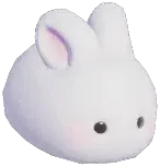 White Bunny Headwear