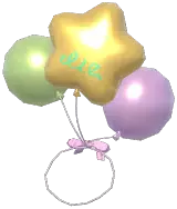 Rainbow Balloon Tail Decor