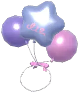 Rainbow Balloon Tail Decor
