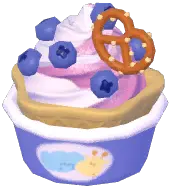 Waffle & Blueberry Ice Cream