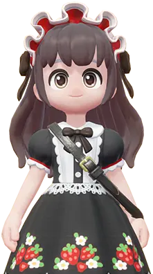 Strawberry Dress (Black) set