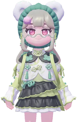 Snowfall Bamboo (Green Carefree) set
