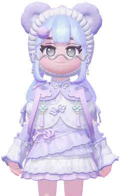 Snowfall Bamboo (Purple Carefree) set