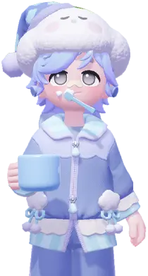 Fleecy Holiday (Blue Murmur) set