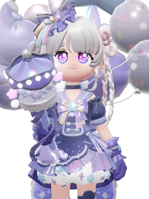 Purple Lustrous Parade (Floral Note) set