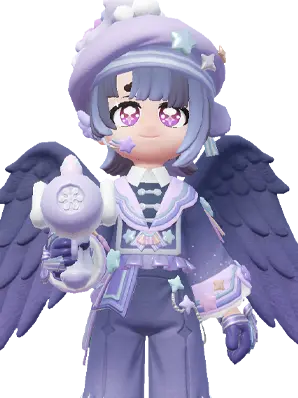 Purple Lustrous Parade (Feather String) set