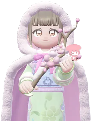 Peach Against the Breeze (Longing) set