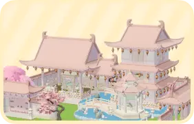 Pink Huayun Mansion (Plum Garden) set