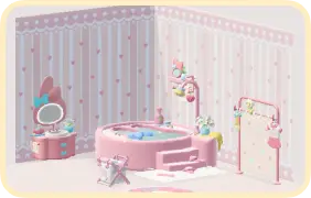 SANRIO CHARACTERS' Rainbow Cottage (Sweet My Melody) set