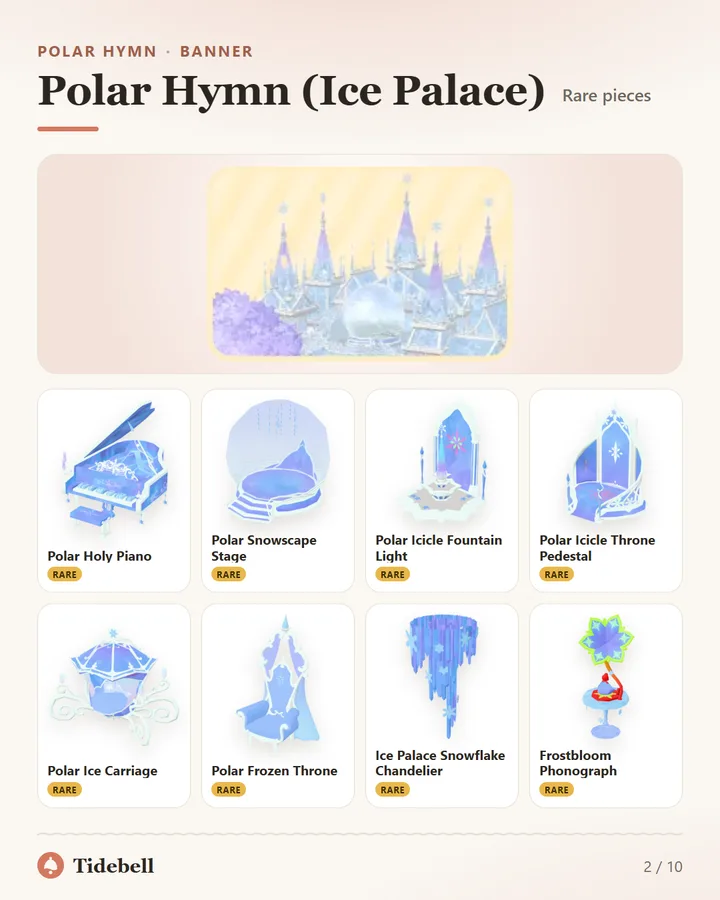 Polar Hymn (Ice Palace), Rare pieces