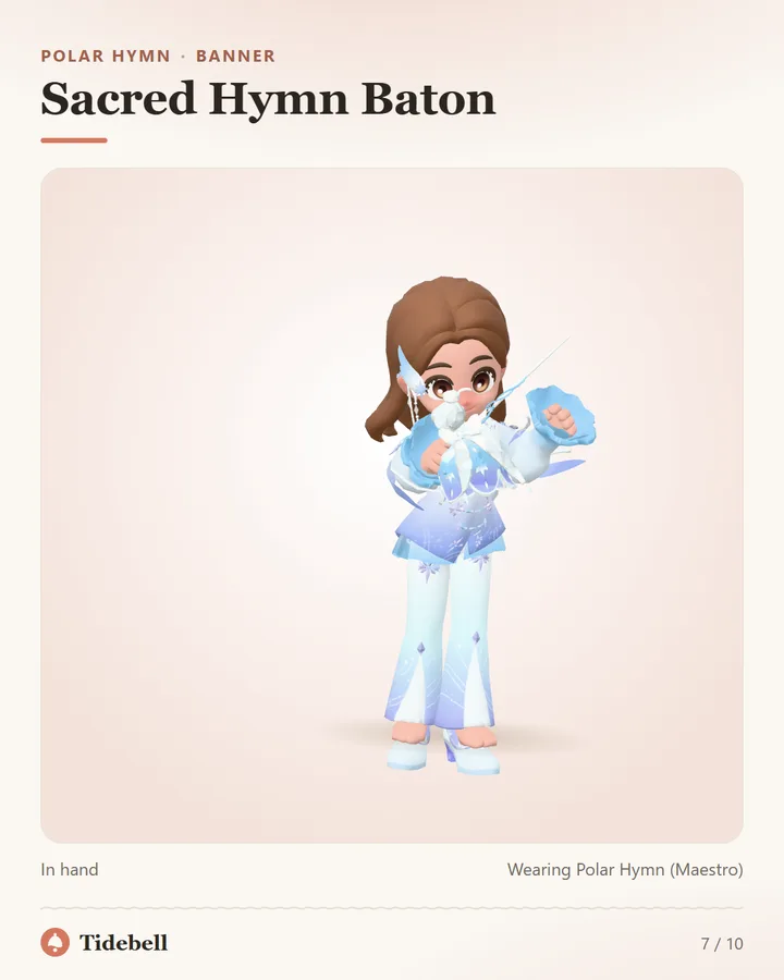 Sacred Hymn Baton, In hand
