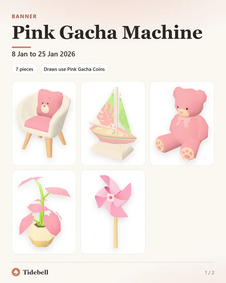 Pink Gacha Machine