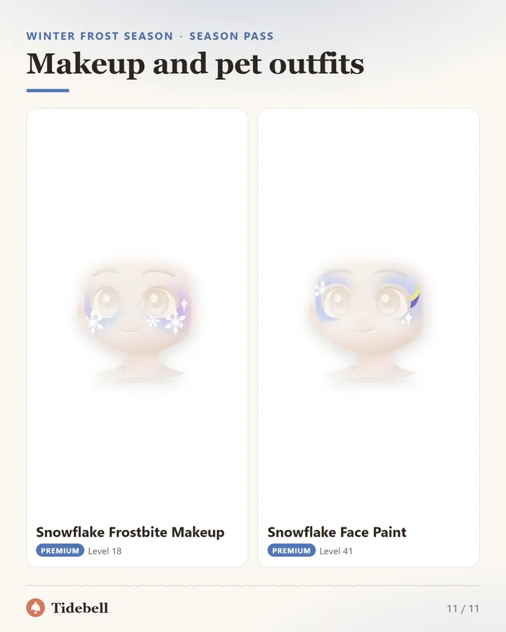 Makeup and pet outfits