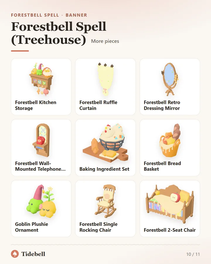Forestbell Spell (Treehouse), More pieces