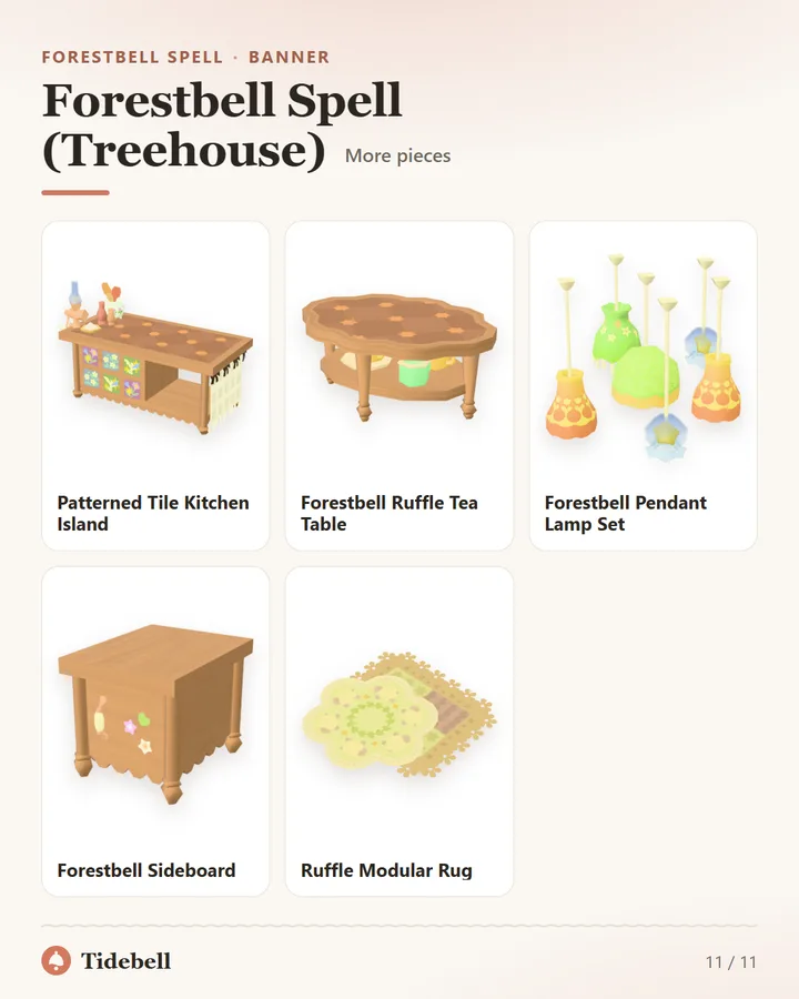 Forestbell Spell (Treehouse), More pieces