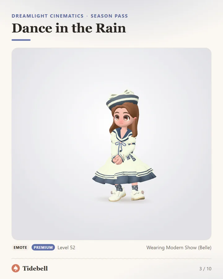 Dance in the Rain, Level 52