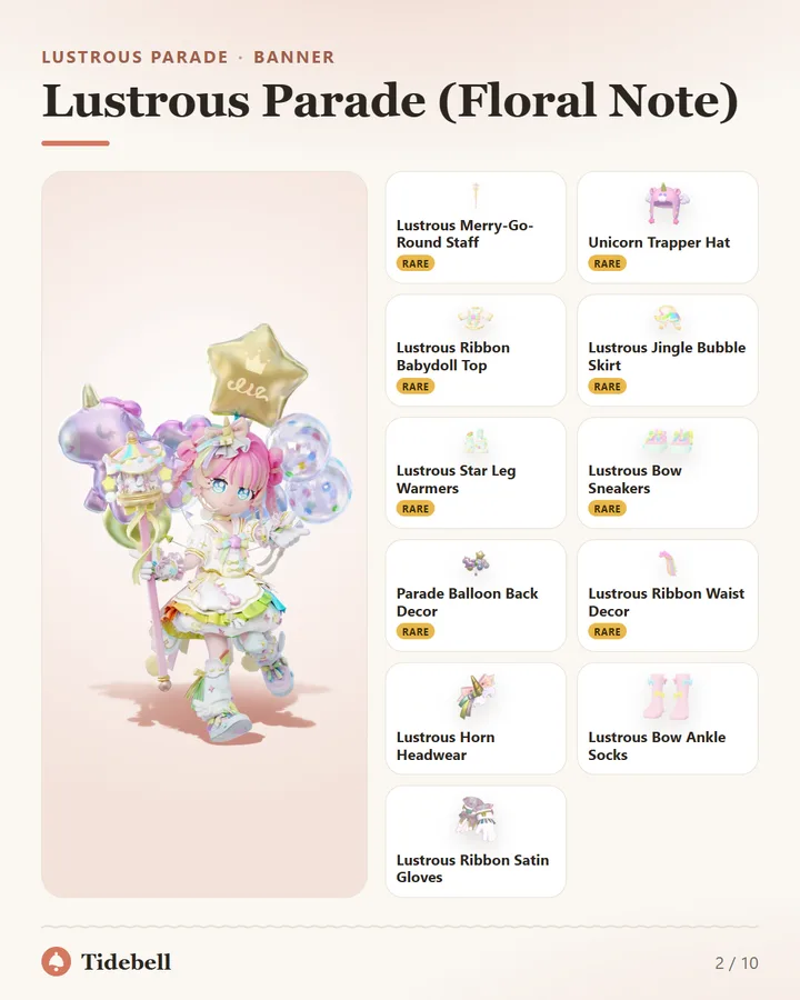 Lustrous Parade (Floral Note)