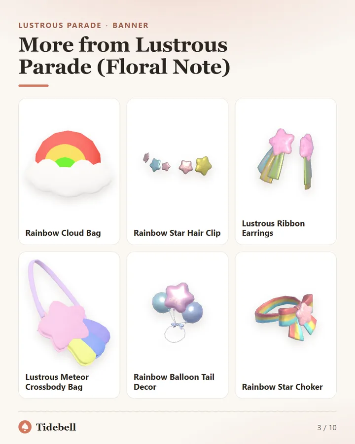 More from Lustrous Parade (Floral Note)