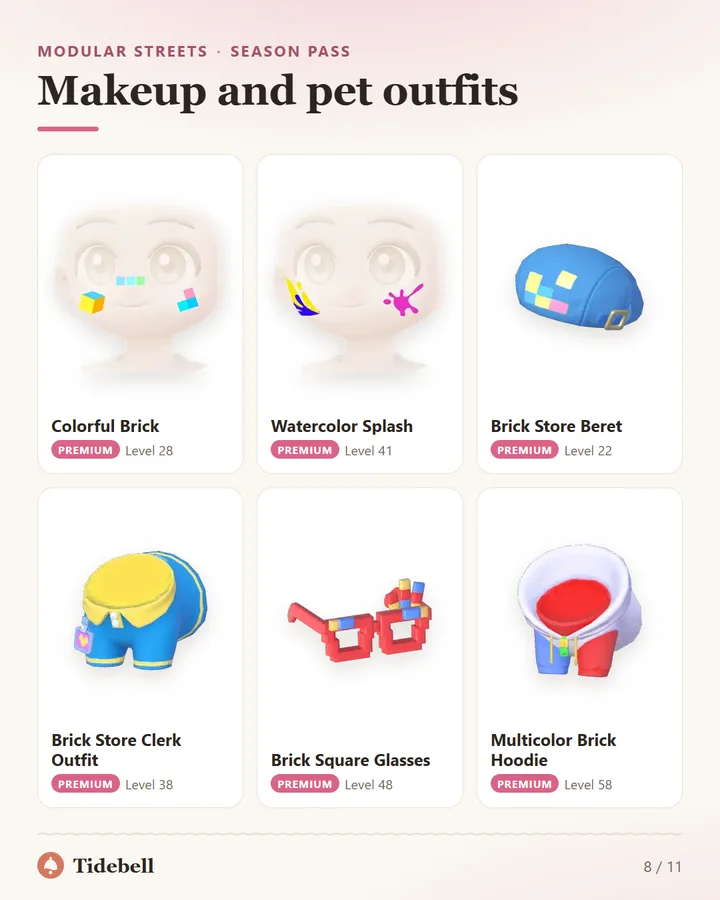 Makeup and pet outfits