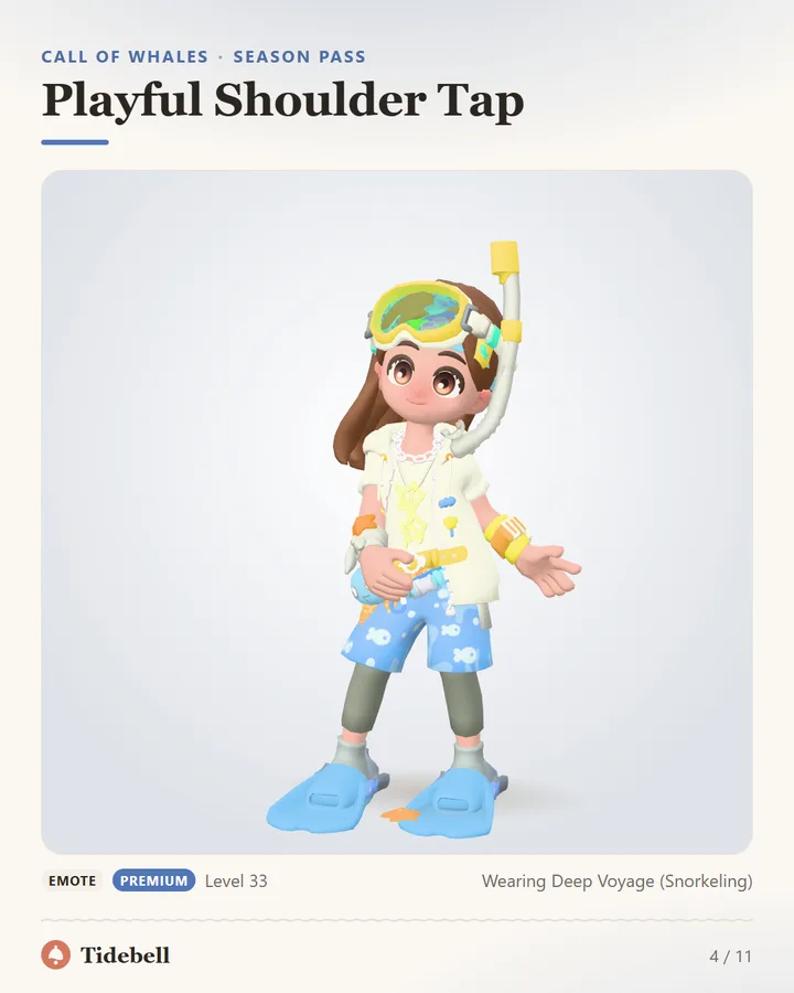 Playful Shoulder Tap, Level 33