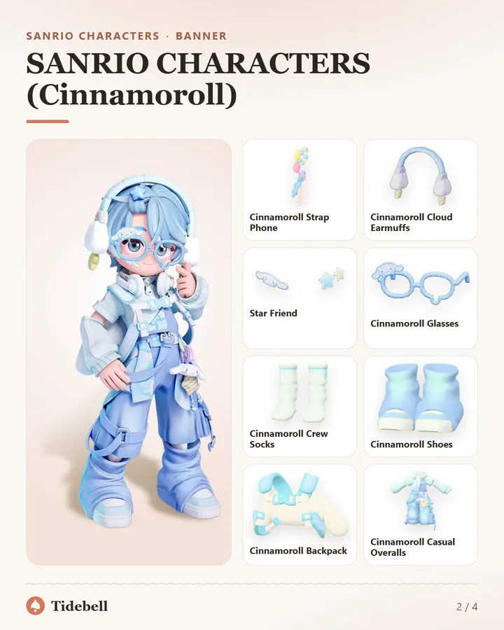 SANRIO CHARACTERS (Cinnamoroll)