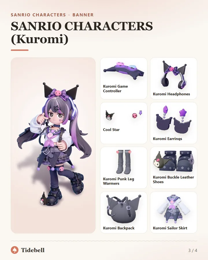 SANRIO CHARACTERS (Kuromi)