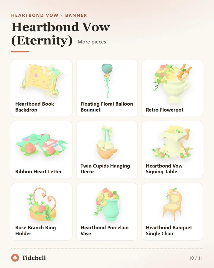 Heartbond Vow (Eternity), More pieces