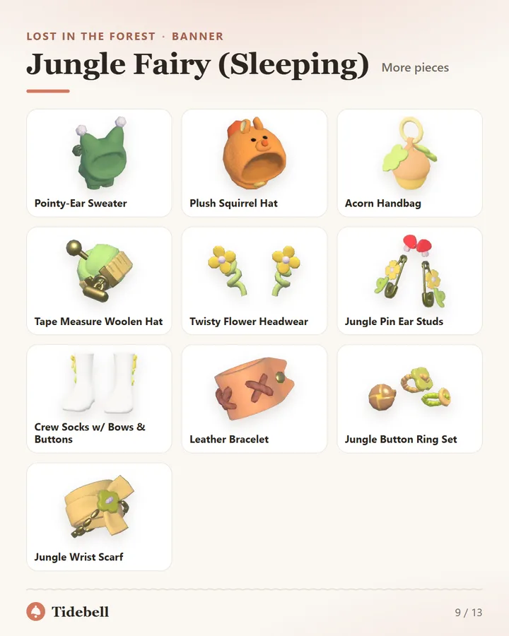 Jungle Fairy (Sleeping), More pieces