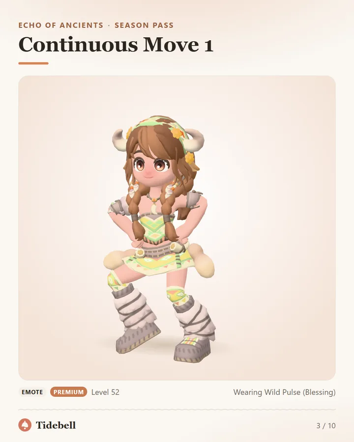 Continuous Move 1, Level 52