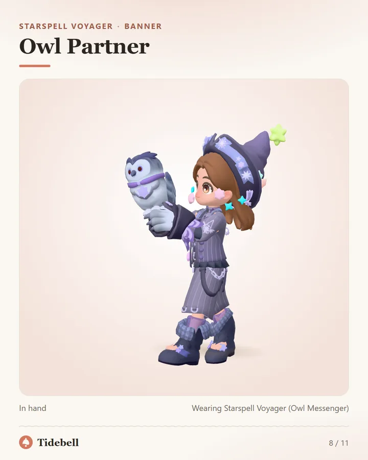 Owl Partner, In hand