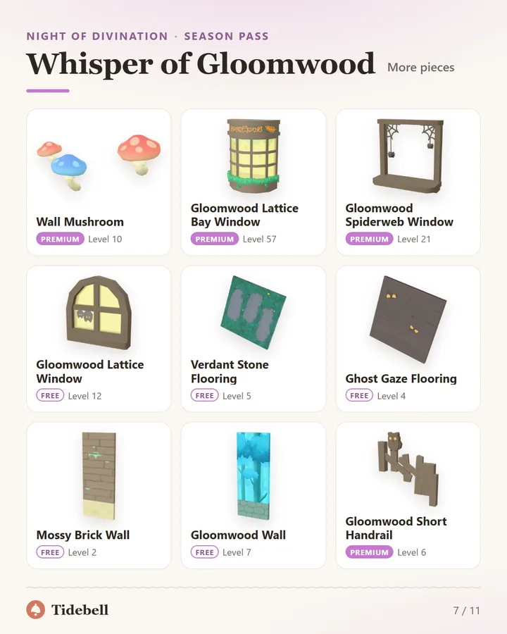 Whisper of Gloomwood, More pieces