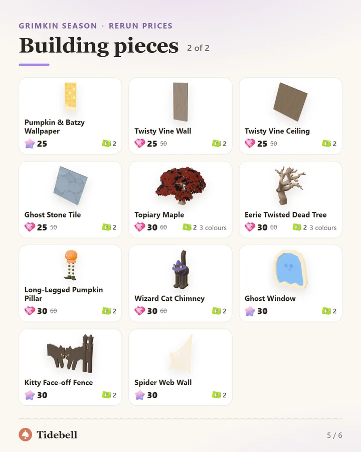 Building pieces, 2 of 2