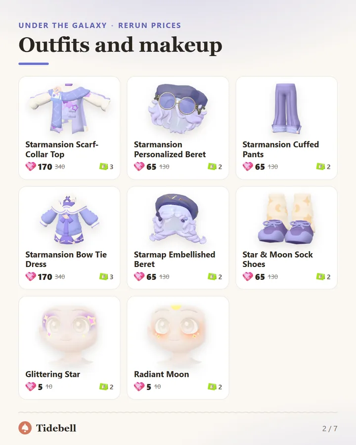Outfits and makeup