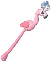 Hedgehog & Flamingo Croquet Mallet