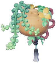 Gold Sand Flower Vine Watering Can