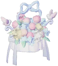 Lovebirds Flower Basket