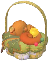 Sleeping Squirrel Basket