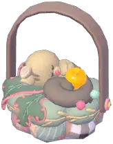 Sleeping Squirrel Basket