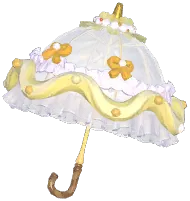 Frosted Cream Long Umbrella