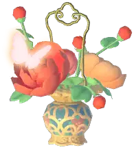 Embroidered Flower Basket