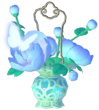 Embroidered Flower Basket